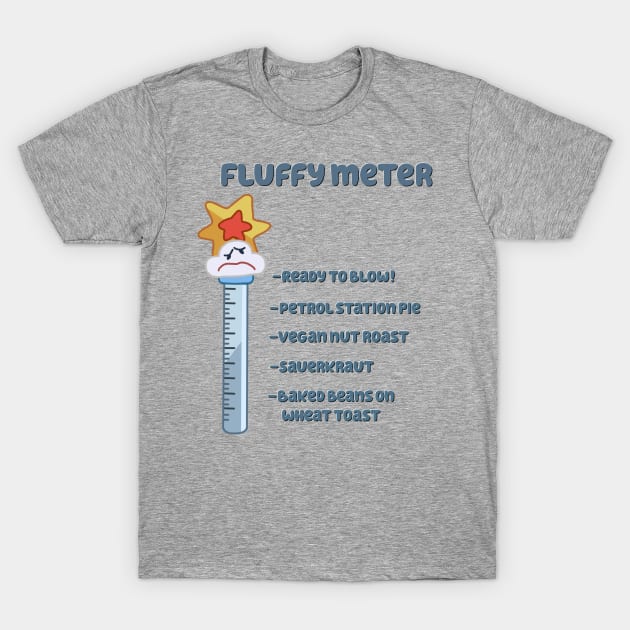 Fluffy Meter T-Shirt by Adorablewatercolors 